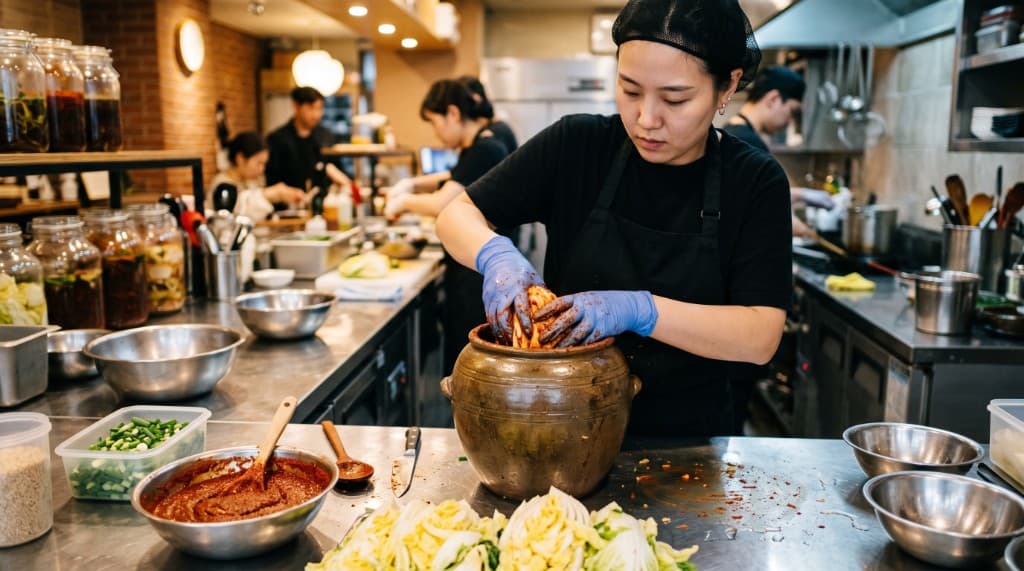 Przygotowanie kimchi